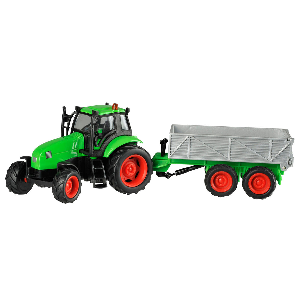 Kids Globe Globe Globe Tractor met Aanhanger Licht Geluid 1:32