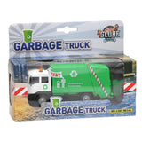 Garbage truck with light and sound