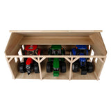 Kids Globe Globe Agricultural Lock Wood for 3 Tractors, 1:16