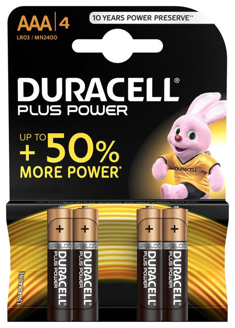 Duracell aaa batteri plus 100 % kort a 4