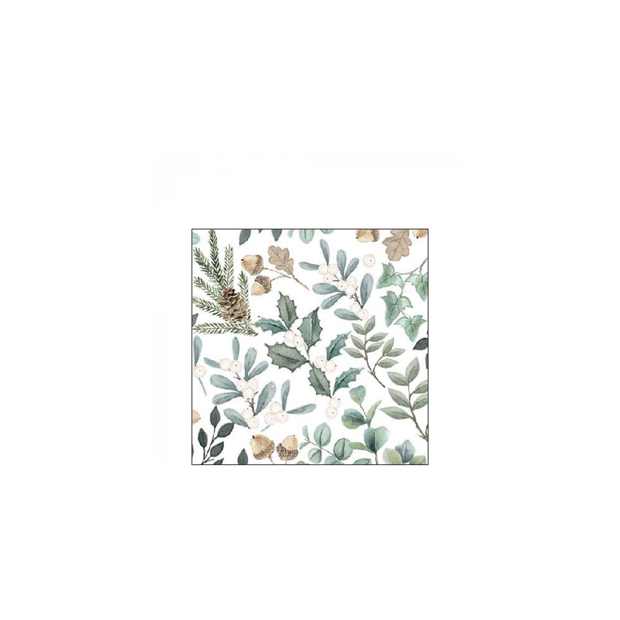 Ambiente napkins 25cm leaves