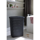 Curver Curver Style Wicker Look Cesta de lavandería 60L Anthracite