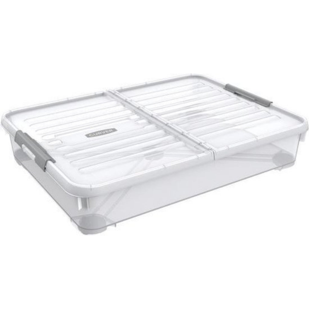 Curver Curver Handy+ Under the Bed Storagebox 50l Transparent Gray