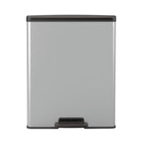 Curver Curver Pedal Bin Deco Rectangular 65 l Silver Colored