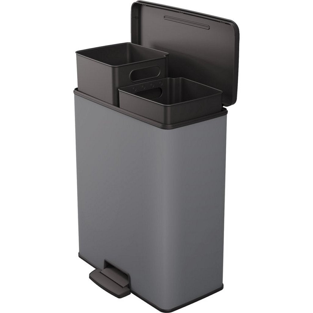 Curver Decobin Duo Cestino bin 26+26l Cool Grey