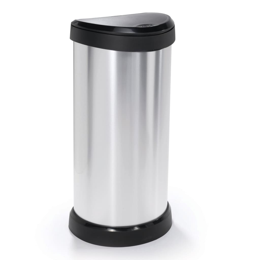 CURVER CURVER PEDAL BIN DECO OVAAL 40 L Color de plata