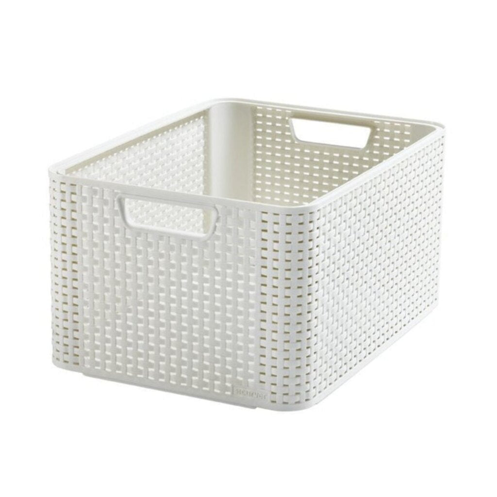 Cesta de almacenamiento de estilo Curver 30l blanco