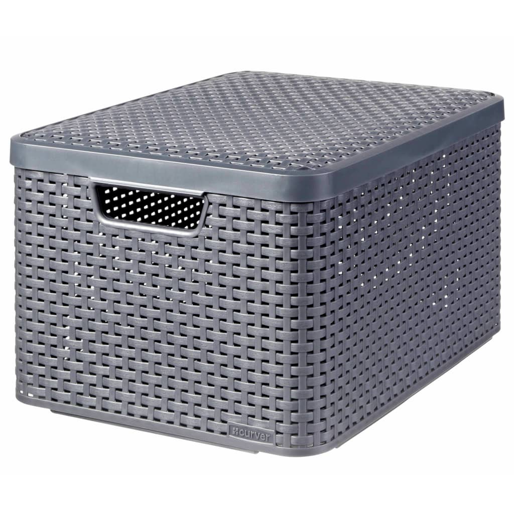 Curver Curver Storage boxes with lid 3 st style l anthracite