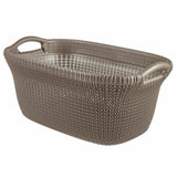 Curver Curver Curver Lavaundry Basket Knit 40 L Marrone metallico