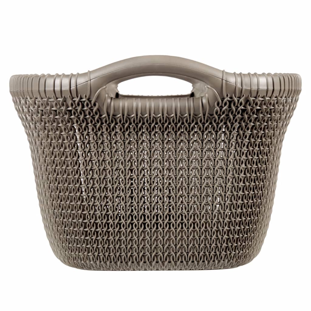 Curver Curver Curver Lavaundry Basket Knit 40 L Marrone metallico