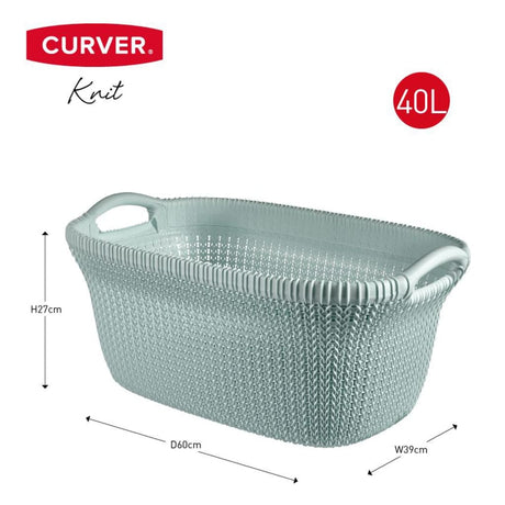 Curver Curver Wasmand Knit 40 L lichtblauw