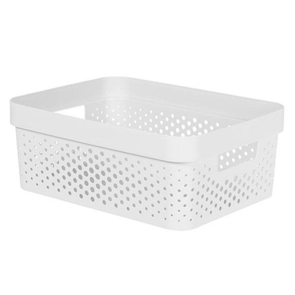 Curver Infinity Dots Box 11l 35.6x26.6x13.6 cm hvit