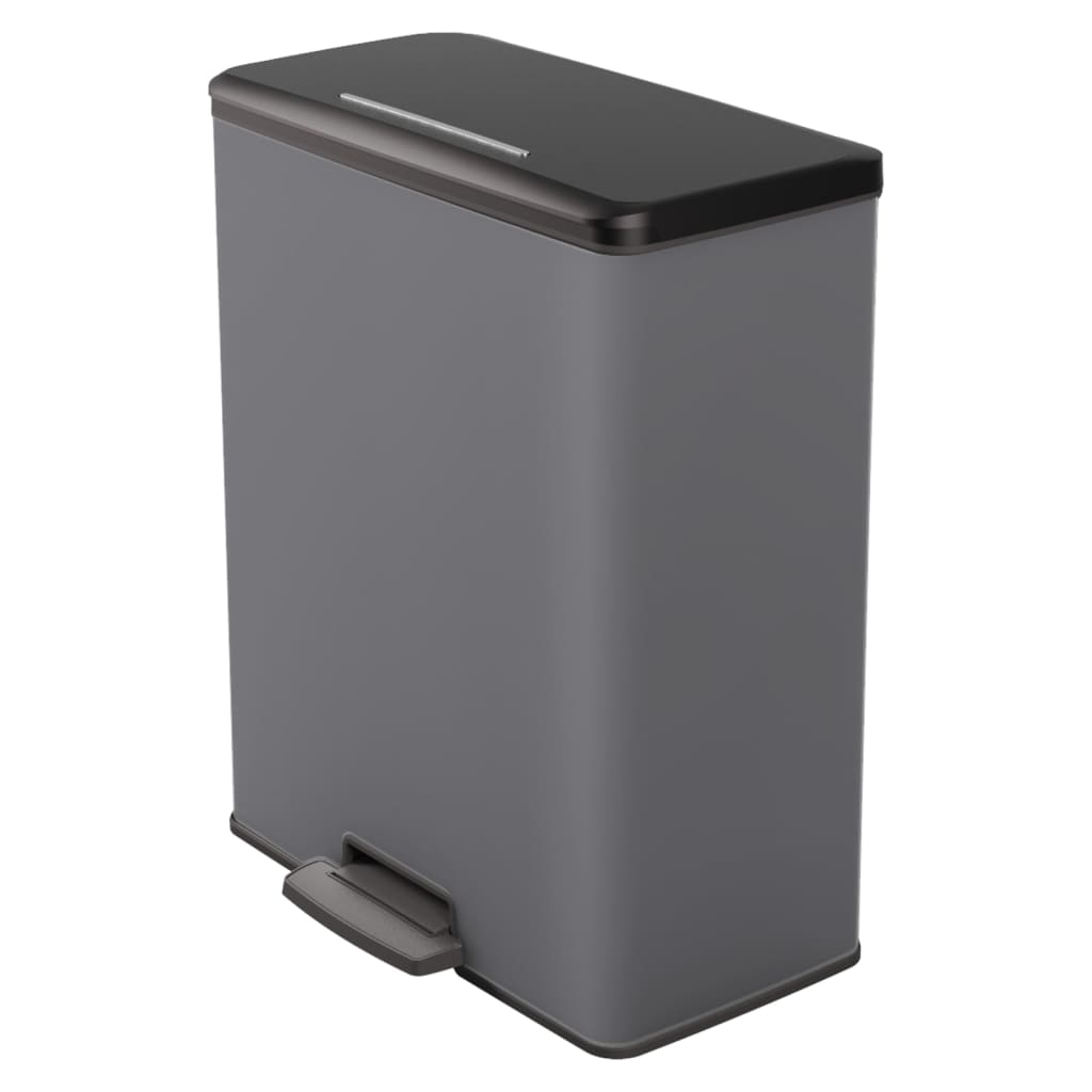 Curver Curver Pedal Bin Deco Rectangular 65 L Kølegrå