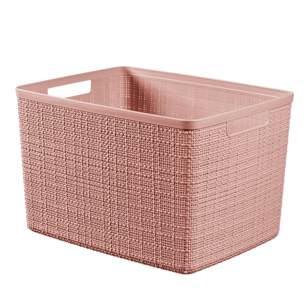 Currver Curver Späichere Basket Jute-kuckt 20l rosa