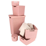 Curver curver lagringskorg jute-look 20l rosa