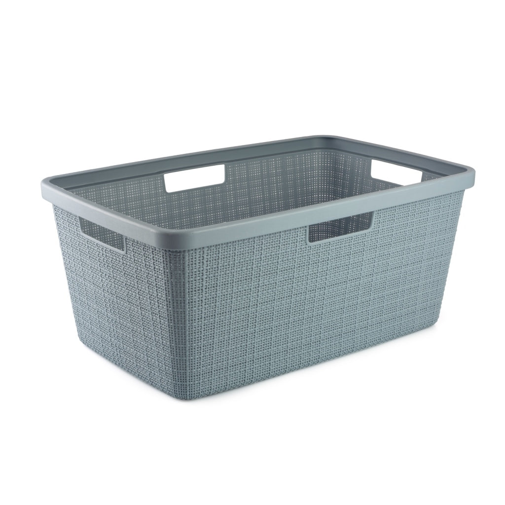 Curver Curver Jute Laundry Panier 46 litres Smokey Grey