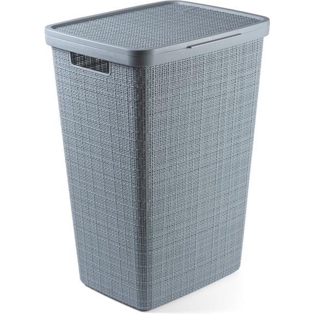 Curver Jute-utseende vaskeri Basket 58L Smokey Grey