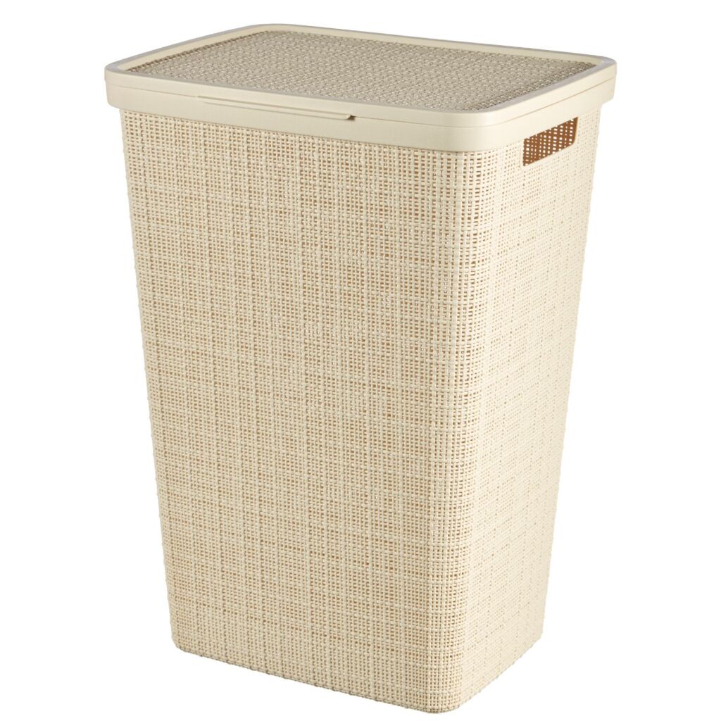 Curver laundry basket with lid jute-look 58L CR Egrave; me