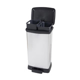 CHREVER Decobin Duo Pedal Bin 23L+23L Silber Metallic