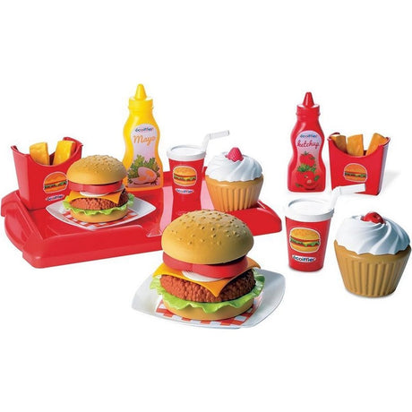 Ecoiffier 100% chef hamburgers set 25dlg.