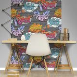 Dutch Wallcoverings Dutch Wallcoverings Wallpaper Graffiti Multi-colored L179-01