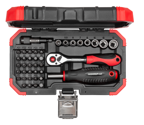 Gedore r33003040 | bit set 1/4" | in BMC | 40-piece 3301349