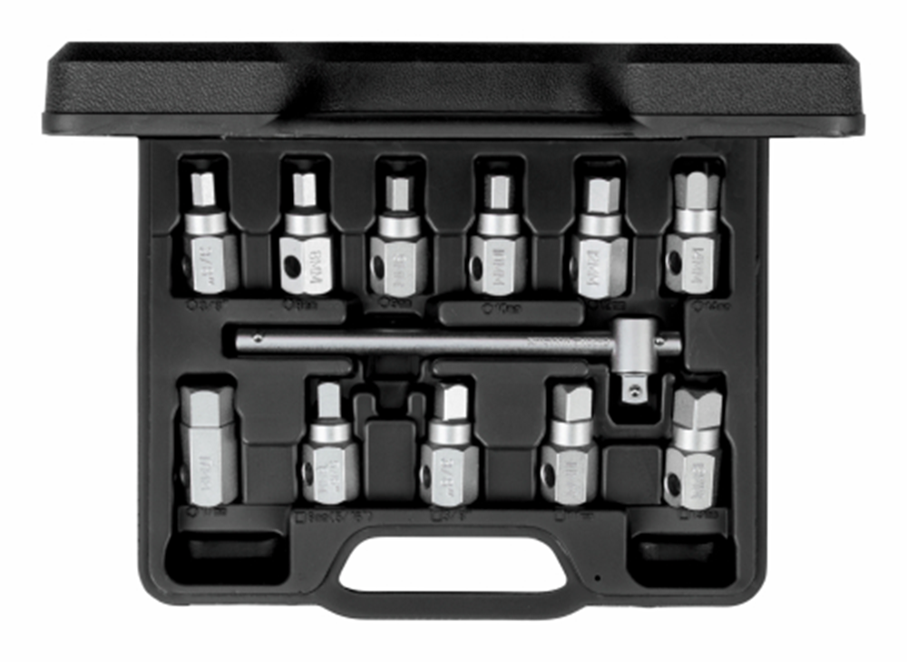 GEDORORE RED OLIEAFAP-DOP Set Dwars Grip 3 8 polegadas 12 peças