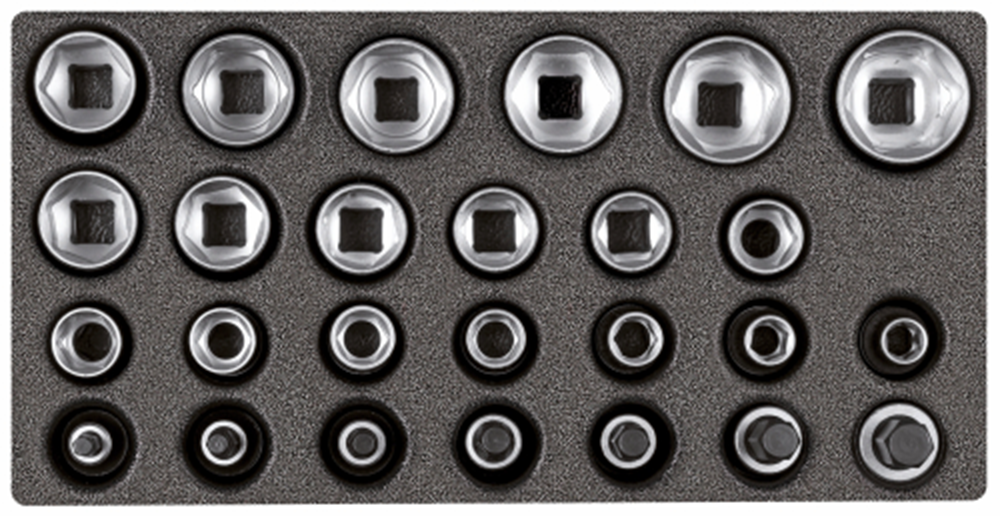 Gedore Socket Set 1/2" | 2/6 CT-Module | 26-piece - 3301708