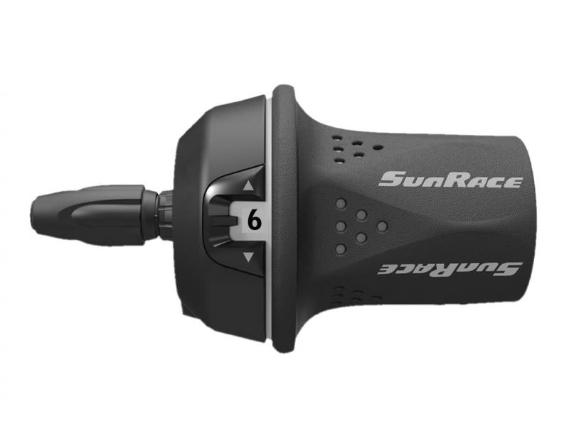 Sunrace Gripshift Versteller Derailleur høyre 6V TSM21 Blemmer