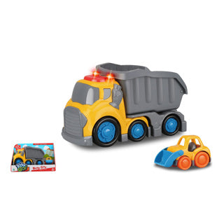 Kiddygo dump truck with light and sound 19.5 cm