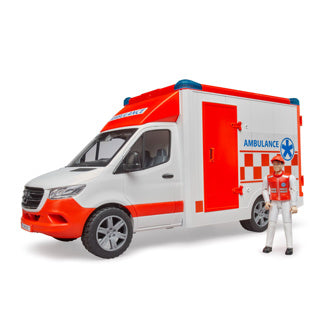 Bruder Mercedes sprinter ambulanse med paramedic - lys lyd - 2676