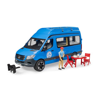 Bruder husbil leksaksbil MB sprinter med förare - blå.