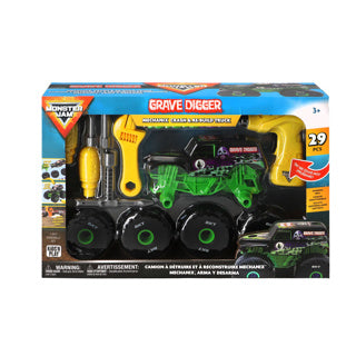 Hot Rieder Monster Stau Mechanix 1:18 Build 'n Re-build Grave Digger