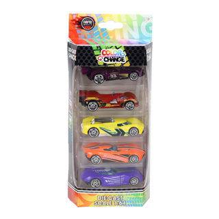 Rapid wheels car die cast color change 5 pack | 4 pieces