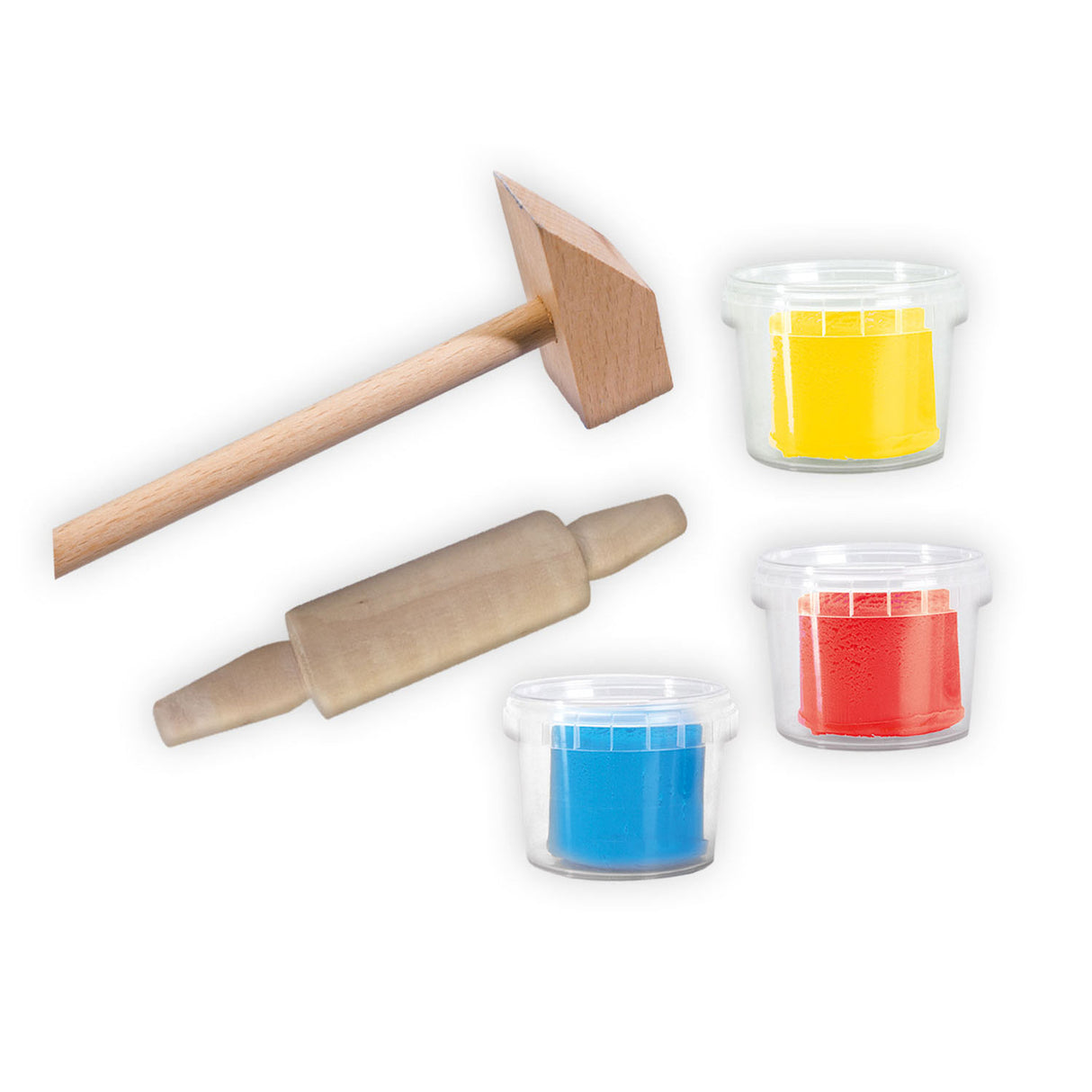 Ses meng éischt Clay mat Tools