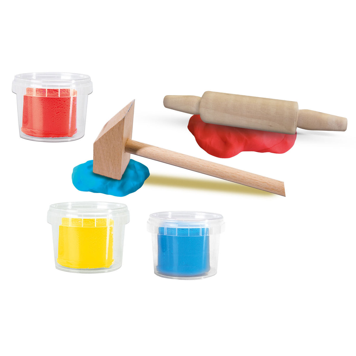 Ses meng éischt Clay mat Tools