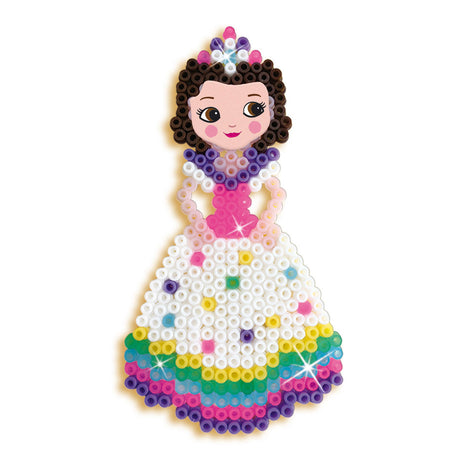 Ses creative - beedz - licornes et princesses - 2100 perles thermocollantes avec plaques de base et feuilles thermocollantes - dès 5 ans