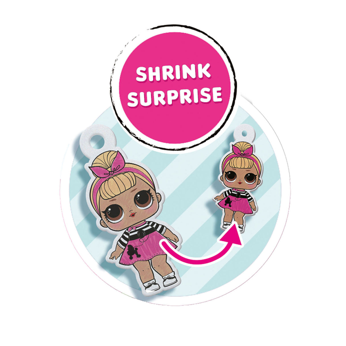 Six L.O.L. Surprise charm bracelets