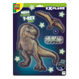 SES MEGA Glödande T-REX World Wall Stickers