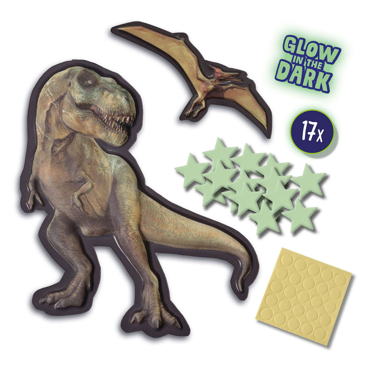 SES Mega Glowing T-Rex World Wall Stickers