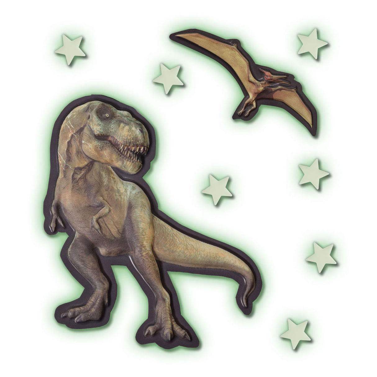 SES MEGA GLOWING T-REX World Wall Stickers