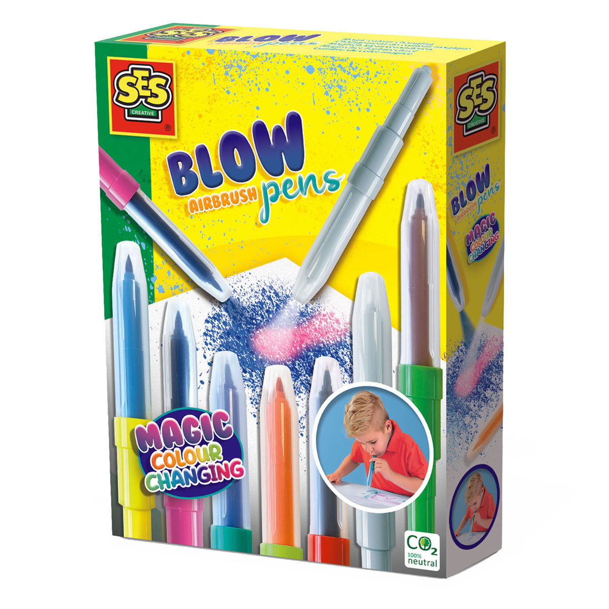 Penne di aerografo Ses Blow Magicamente cambio di colore