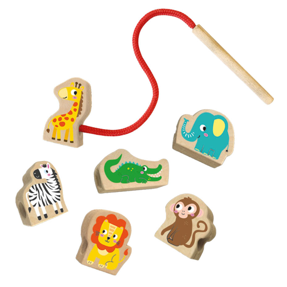 Ses Tiny Talents Wooden Animal Beads Rijgen