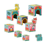 SES Tiny Talents Stacking blocks Tower with animals figures