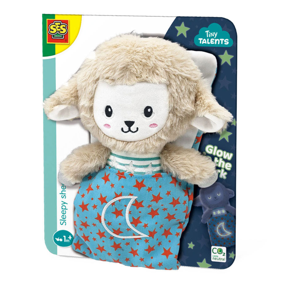 Ses Tiny talenti Sleepy Sleepy Schaap Night Buddy Glow In the Dark