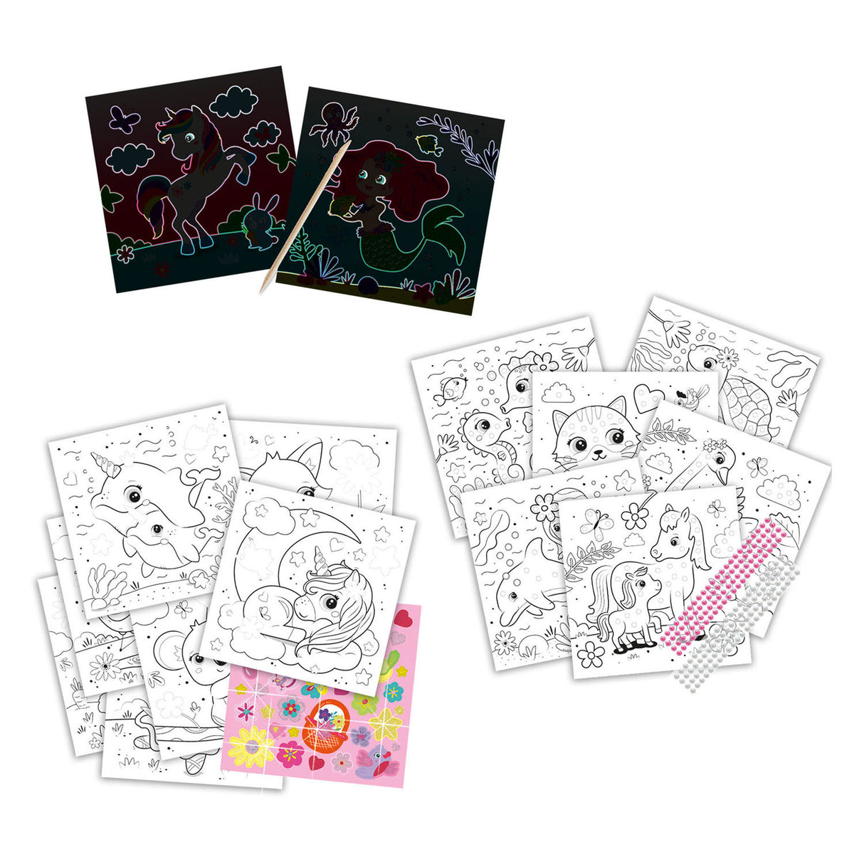 SES Do coloring book Glitter 3 in 1