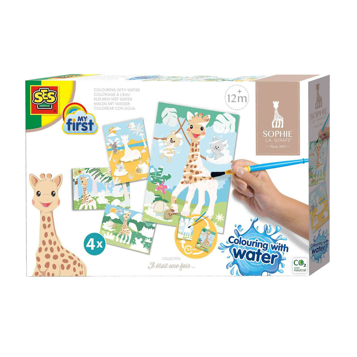 SES meine erste Sophie La Girafe Farben mit Wasser