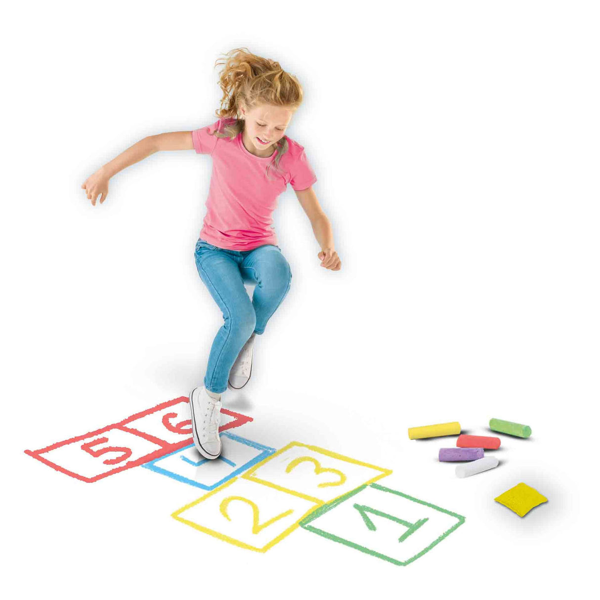 SES Sidewalk Chalk Juegos 5in1