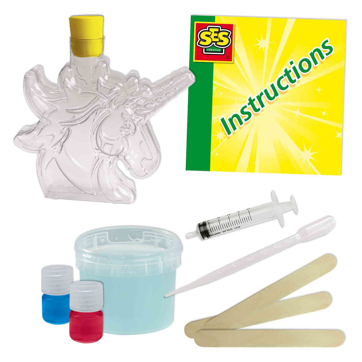 Ses creative ses slime – spalvotas laboratorinis vienaragis