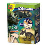SES Explore Dino e Skeleton Excavado 2in1 - Triceratops
